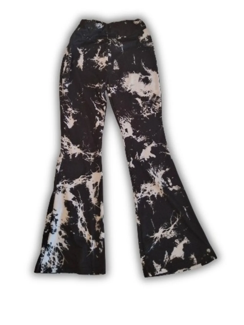 2 Pair Of KIDS Flare Leggings Set Tie Dye /Solid Black Size 7/8